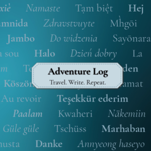 Blue Adventure Log: Travel. Write. Repeat.